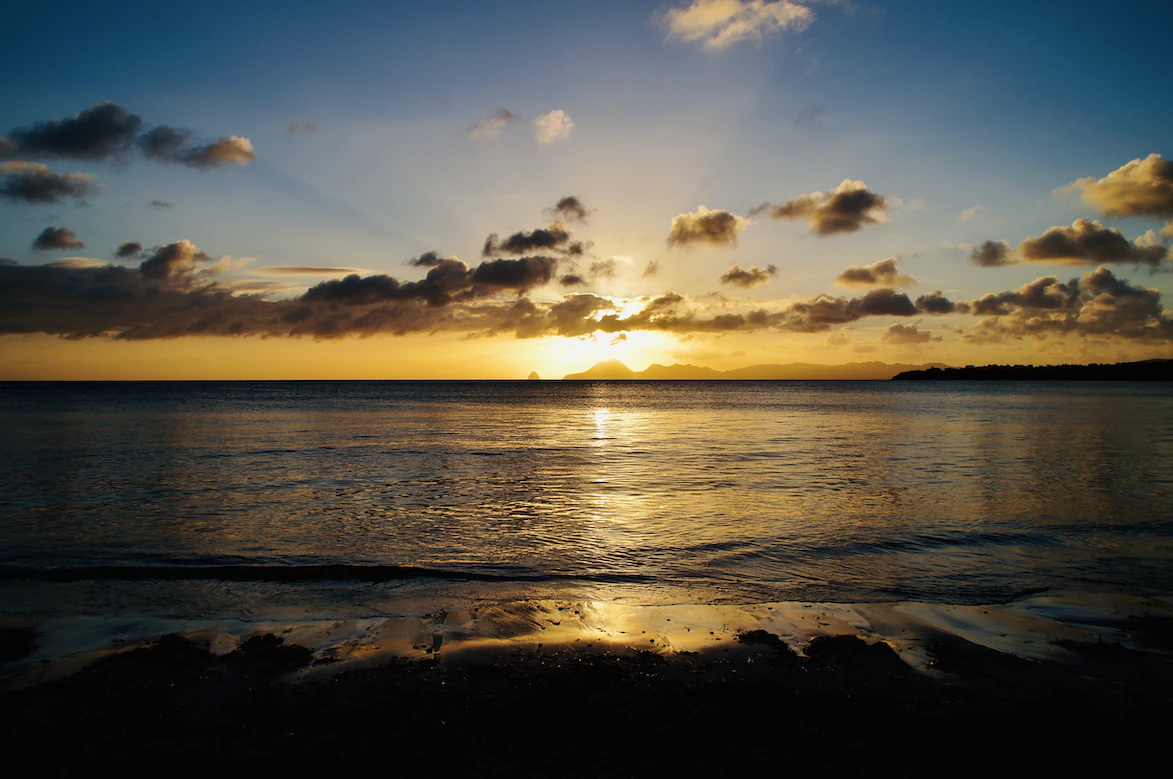 Magnifique plage de Scholcher en martinique
